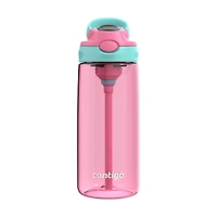 Contigo Aubrey Kids Leak-Proof Spill-Proof Water Bottle, Azalea Jade Vine, 20 oz