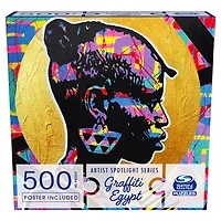 Puzzle 500 pièces, Graffiti Egypt, A Battle of Roses, par Spin Master Puzzles - Édition anglaise