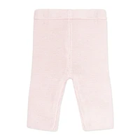Baby Mode 2 Piece Hooded Knit Set: Pink