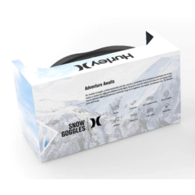 Hurley - Masque de ski SOAR pour jeunes, bleu bébé/rose teint noué