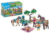 Playmobil - Cavaliers, chevaux et pique-nique