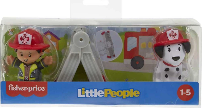 Fisher-Price Little People Figurines et accessoire Pompier et chien