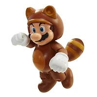  Nintendo - Figurines de 4 pouces Monde de Nintendo Vague 4 - Tanooki Mario avec Pièce