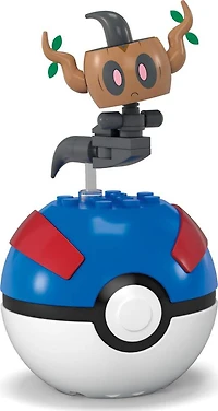 MEGA Pokémon Figurine articulée Brocélôme, 25pièces