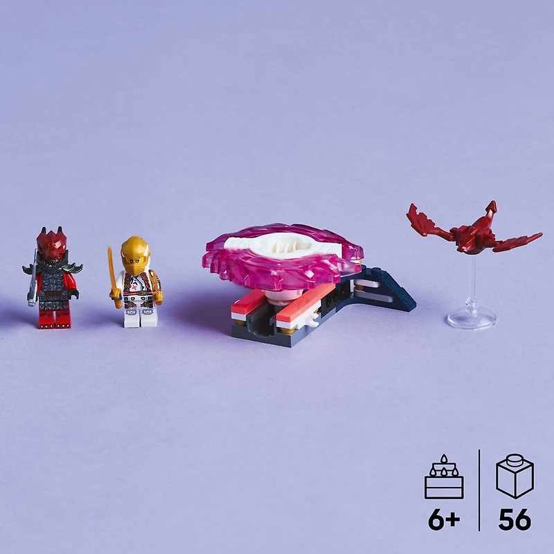 LEGO NINJAGO Sora's Dragon Spinjitzu Spinner - Spinning Blade Battle Building Toy - 71824