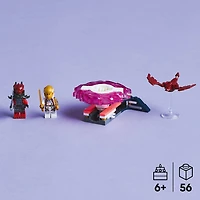 LEGO NINJAGO Sora's Dragon Spinjitzu Spinner - Spinning Blade Battle Building Toy - 71824