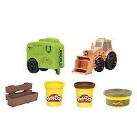 Play-Doh Wheels Tracteur de ferme, jouet pour enfants avec moule de remorque