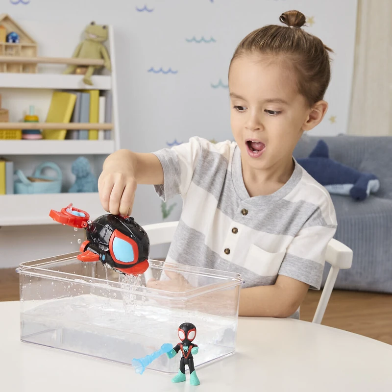 Marvel Spidey et ses Amis Extraordinaires Water-Webs Dauphin filant, sous-marin jouet