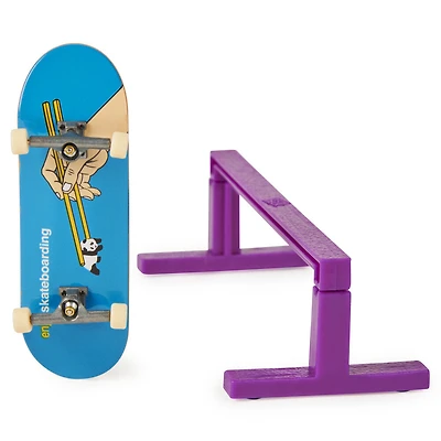 Tech Deck, Street Hits, Fingerboard Enjoi Skateboards avec obstacle barre plate