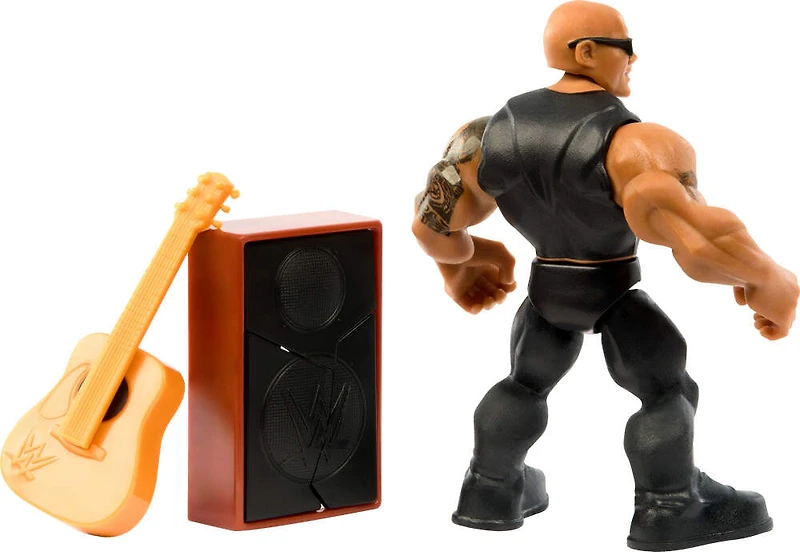 WWE Knuckle Crunchers Figurine articulée et acc. The Rock