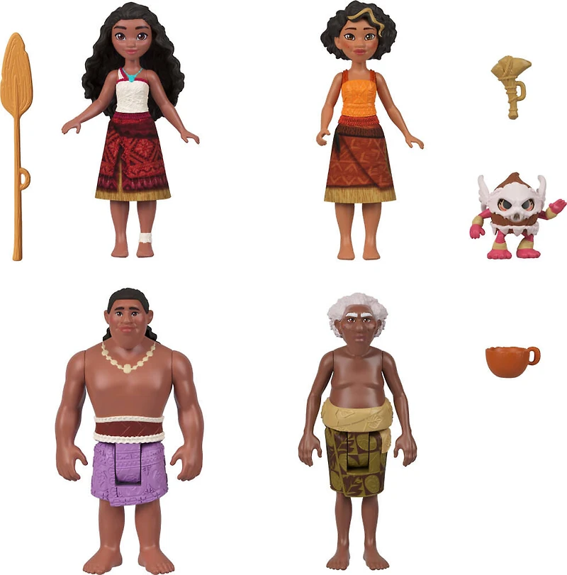Disney – Moana 2 – Coffret de jeu – Équipage du canoë de Moana