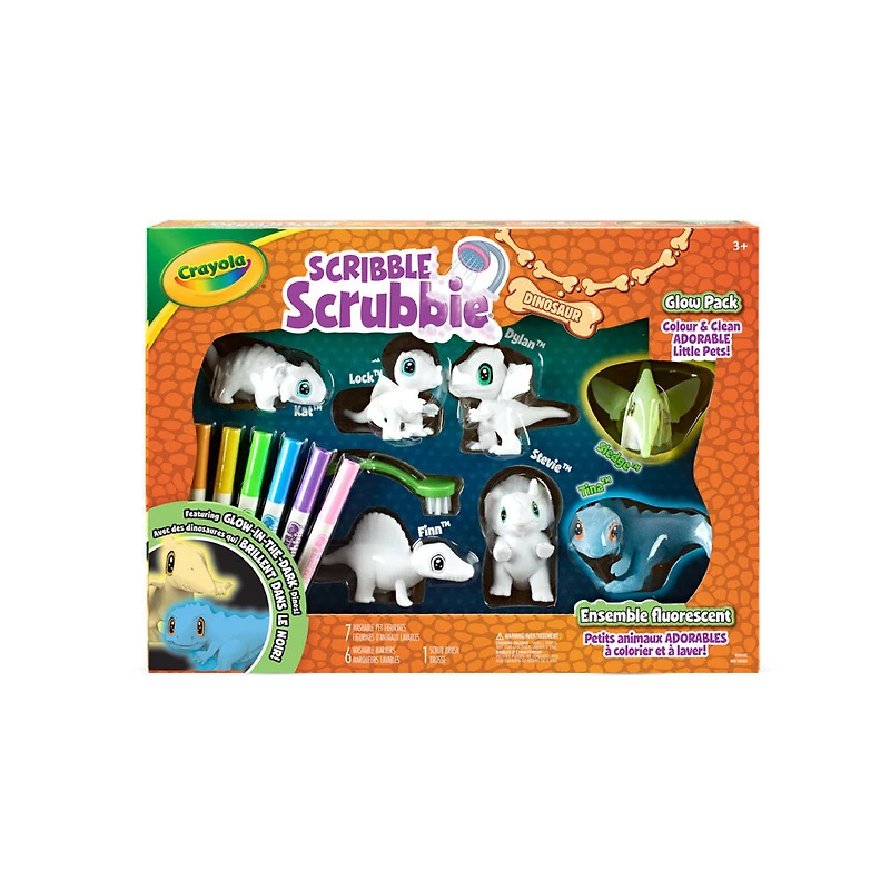 Crayola Scribble Scrubbie Pets Dinosaur Glow Combo Pack