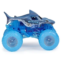 Monster Jam, Monster truck Megalodon officiel, véhicule en métal moulé, série Elementals, échelle 1:64