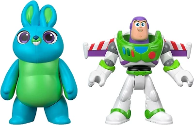 Imaginext Disney Pixar Toy Story 4 Pack de 2 Figurines Buzz l'Éclair et Bunny