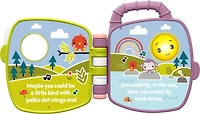 Fisher-Price Purple Monkey Musical Storybook Toy for Baby & Toddler with Lights & Sounds - English Edition