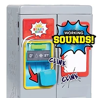 Frigo Surprise de Ryan Chef de Ryan's World, Sons et Lumières, Tableau Effaçable à Sec et Aliments pour Jouer, Paquets Surprises de Figurines, Boue, et Bien d'Autres !