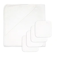 White Soild Bath Set