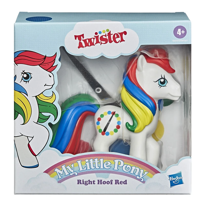 My Little Pony, Combo Twister et Right Hoof Red, style rétro, figurine My Little Pony inspirée des années 80 à collectionner - Notre exclusivité