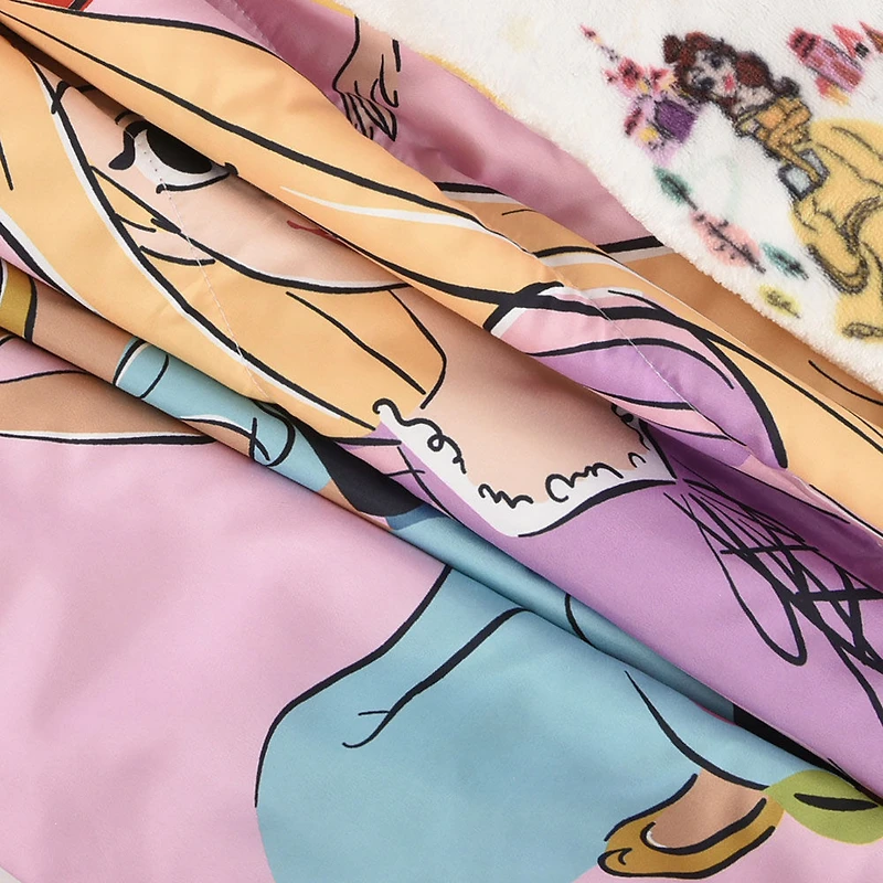 Ensemble de literie 2 Articles Princesses pour Enfant, comprenant une Couette et une Taie d'Oreiller