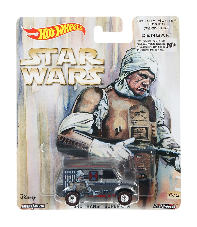 Hot Wheels - Star Wars - Véhicule Ford Transit Super Van - Dengar