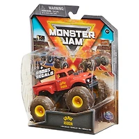 Monster Jam, Monster truck Grave Digger officiel, véhicule en métal moulé, série Retro Rebels, échelle 1:64