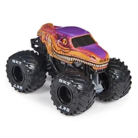 Monster Jam, Monster truck Velociraptor officiel, véhicule en métal moulé, échelle 1:64