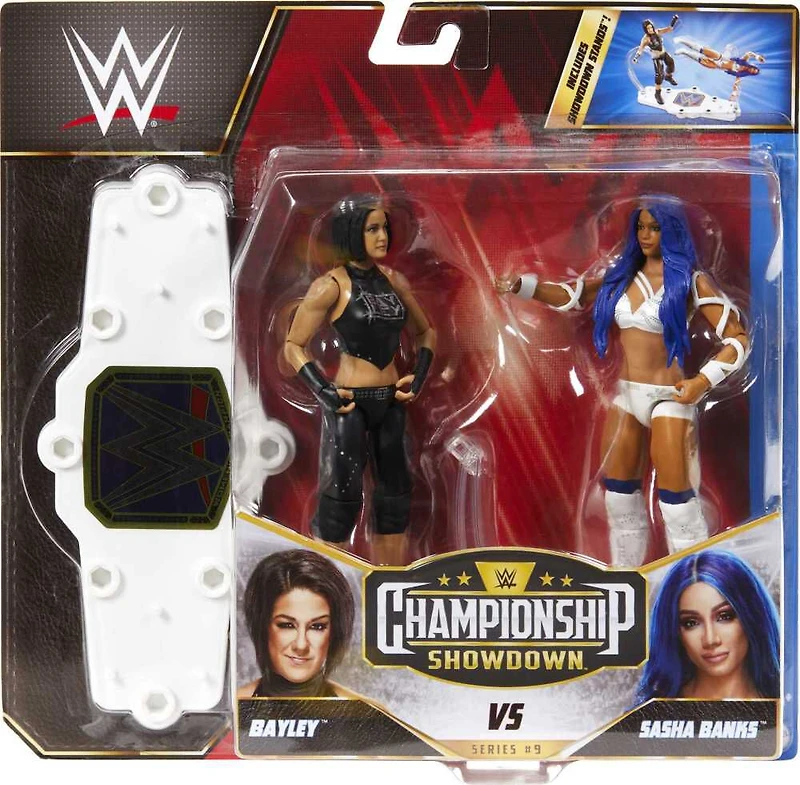 WWE - Coffret 2 Figurines Championship Showdown Sasha Banks et Bayley