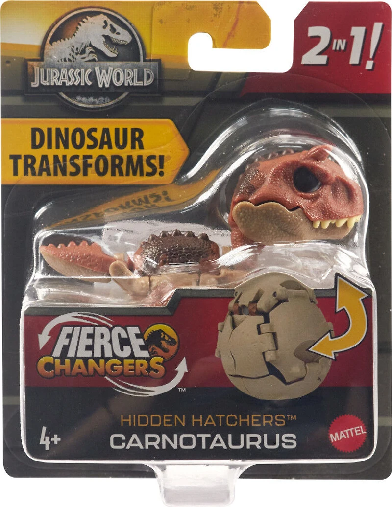 Jurassic World Transformation Féroce Éclosions cachées uf en Carnotaure