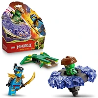LEGO NINJAGO Nya contre la Toupie du Monstre de la Mutation, Jouet de Combat, Ensemble de Jeu avec 2 Figurines 71849