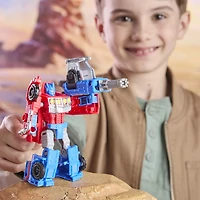 Transformers CYBERWORLD Armored Cyber Changers Optimus Prime Action Figure