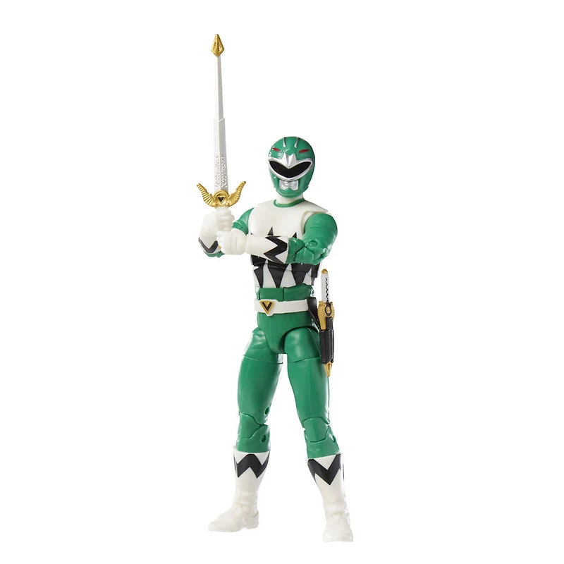 Power Rangers Lightning Collection, Force animale, Ranger Bleu, figurine premium de collection de 15 cm, accessoires multiples