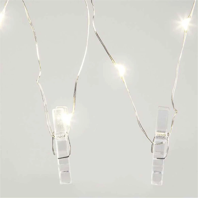 Volkano Twinkle Series-Photo Clips with LED Lights-CLEAR