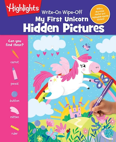 Write-On Wipe-Off My First Unicorn Hidden Pictures - Édition anglaise