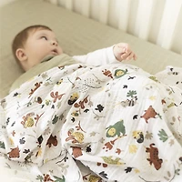 Perlimpinpin-Couverture de mousseline-Jungle Vert