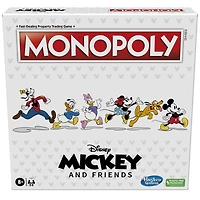 Monopoly : édition Disney Mickey et ses amis, pions Mickey et ses amis et épinglettes Disney exclusives - Édition anglaise - Notre exclusivité