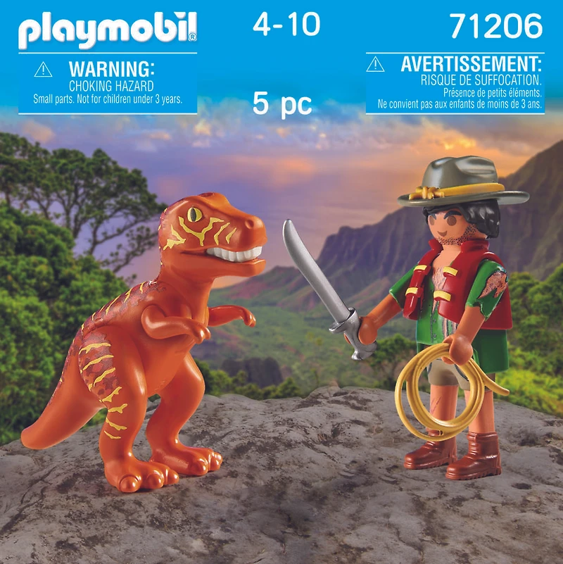 Playmobil - Aventurier et tyrannosaure