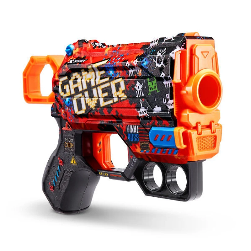 Zuru X-Shot Skins Menace Dart Blaster - Game Over (8 Darts)