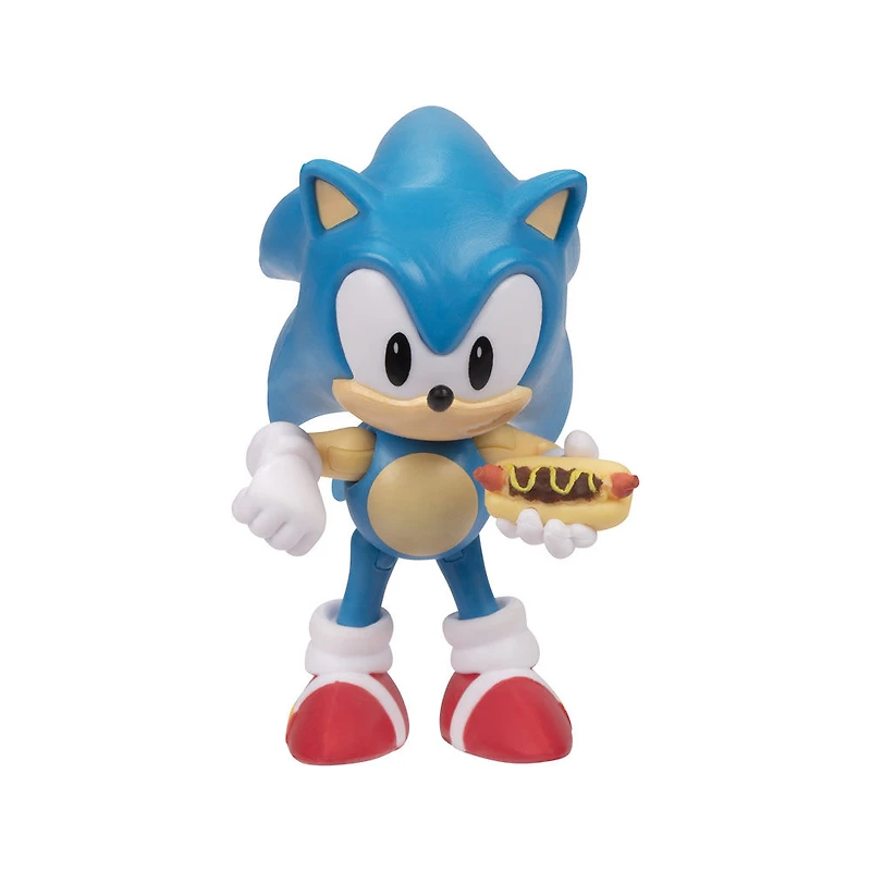 Figurines articulées de 2,5po de Sonic The Hedgehog - Sonic et Hot-dog