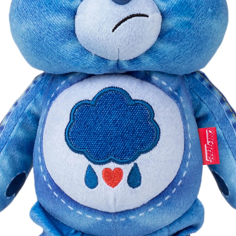 Care Bears Peluche en jean taille amusante (respectueux de l'environnement) - Grumpy Bear - Notre exclusivité
