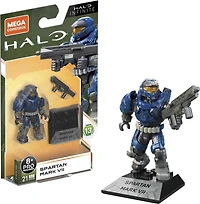 Mega - Halo Heroes - Série 14 - Micro-figurine - Bleu spartiate