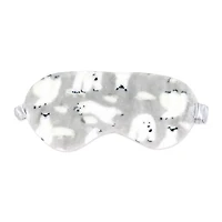 Jesse & Lulu Lounge Blanket with Sleep Mask: Grey Polar Bear