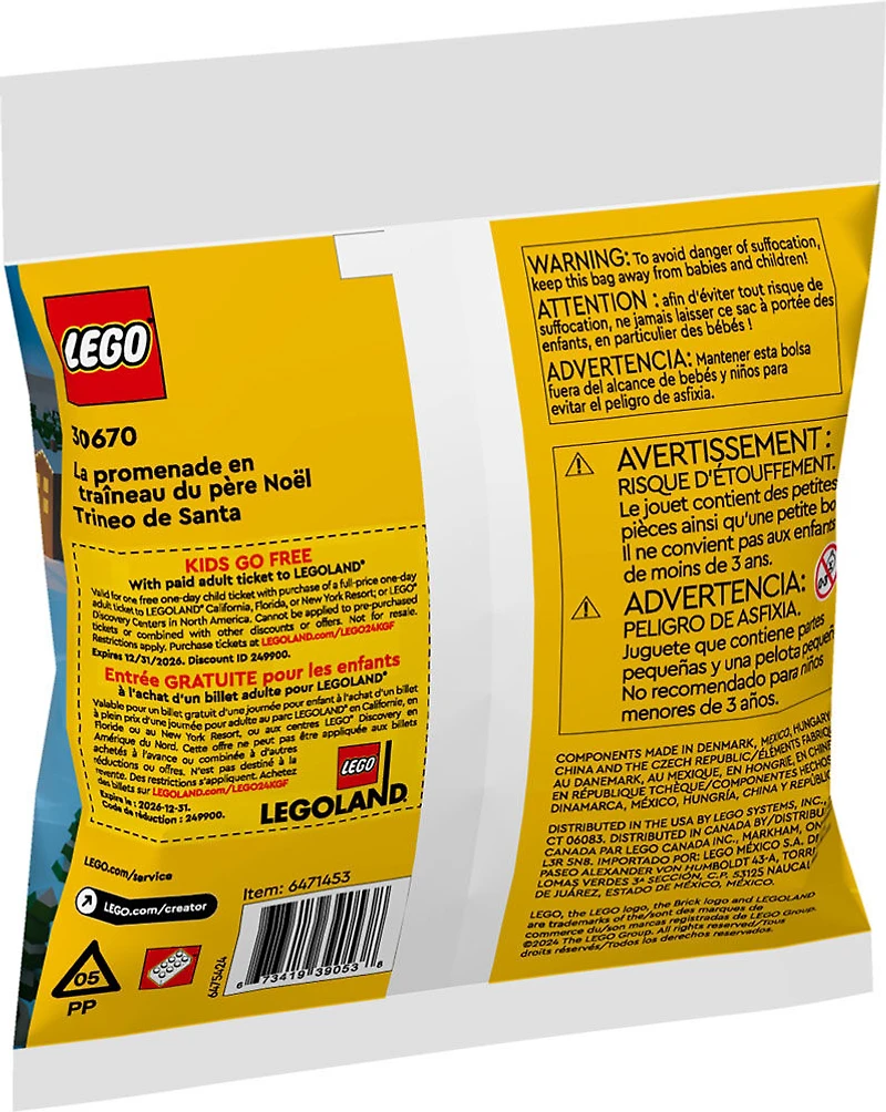 LEGO Creator Santa's Sleigh Ride 30670