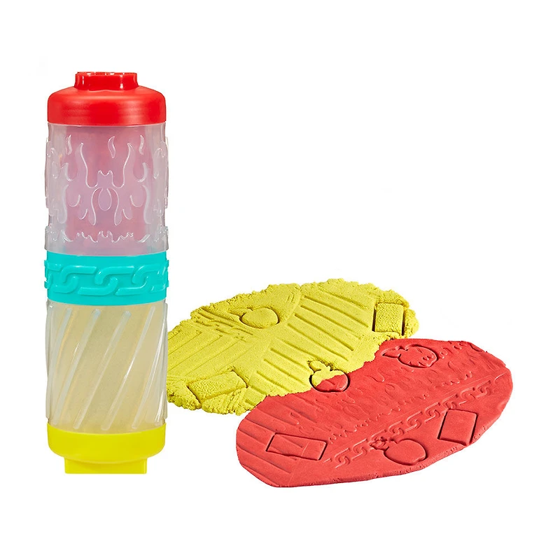 Lot initial de pâte et sable jamais secs Wonder Factory  - pâte rouge + sable jaune