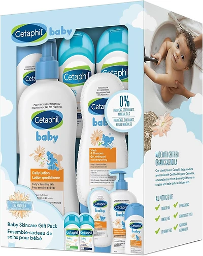 Ensemble-Cadeau de Soins de la Peau de Cetaphil Baby