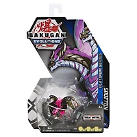 Bakugan Evolutions, Nillious (Noir), Bakugan True Metal Platinum Series, 2 BakuCores et carte Personnage