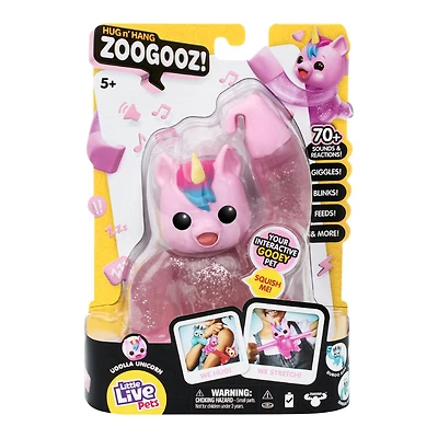 Little Live Pets Hug N' Hang Zoogooz W2 Single Pk Licorn Uoolla