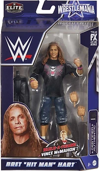 WWE WrestleMania - Figurine articulée Élite Bret "Hit Man" Hart
