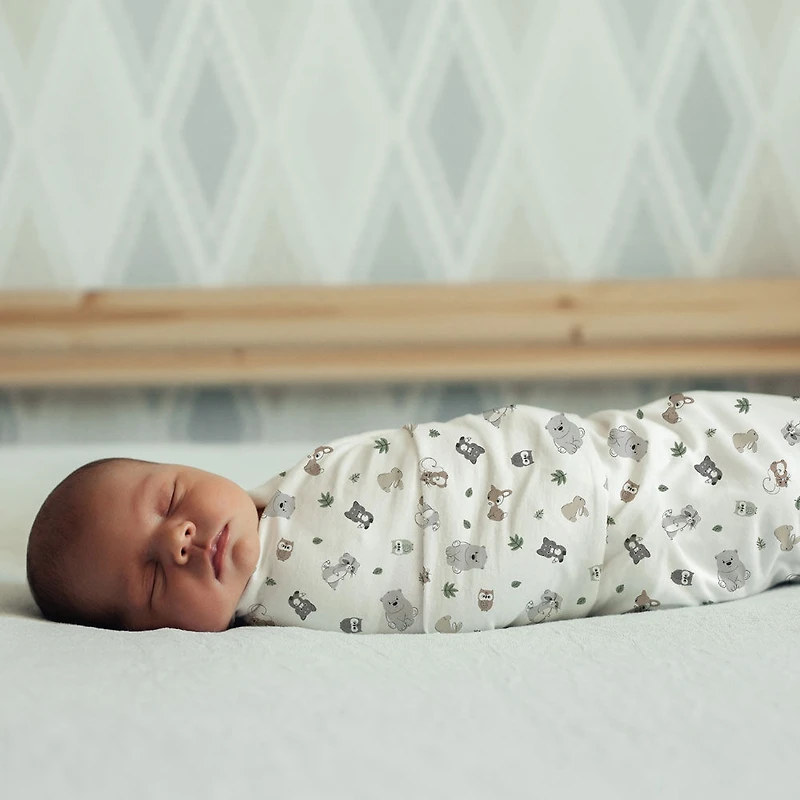 Lot de 4 couvertures en flanelle pour bébé Koala Woodland