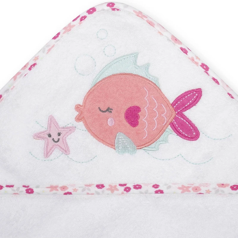 Capes de bains de Koala Baby paquet de 2 rose.