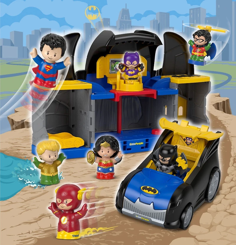 Fisher-Price - DC Super Friends - Coffret Figurines par Little People